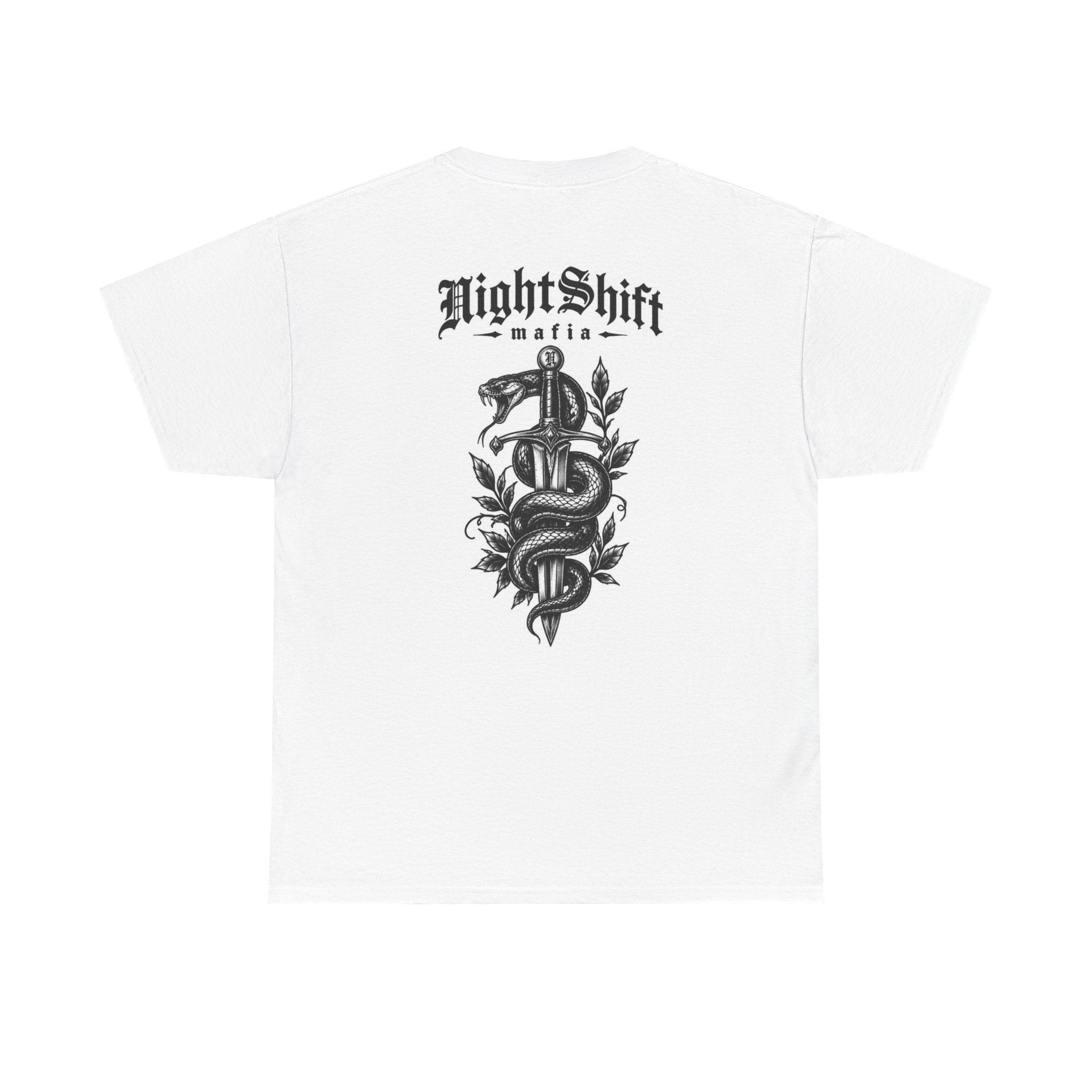 NightShift Mafia Tee — Gothic Snake Dagger Graphic Shirt Secondary image