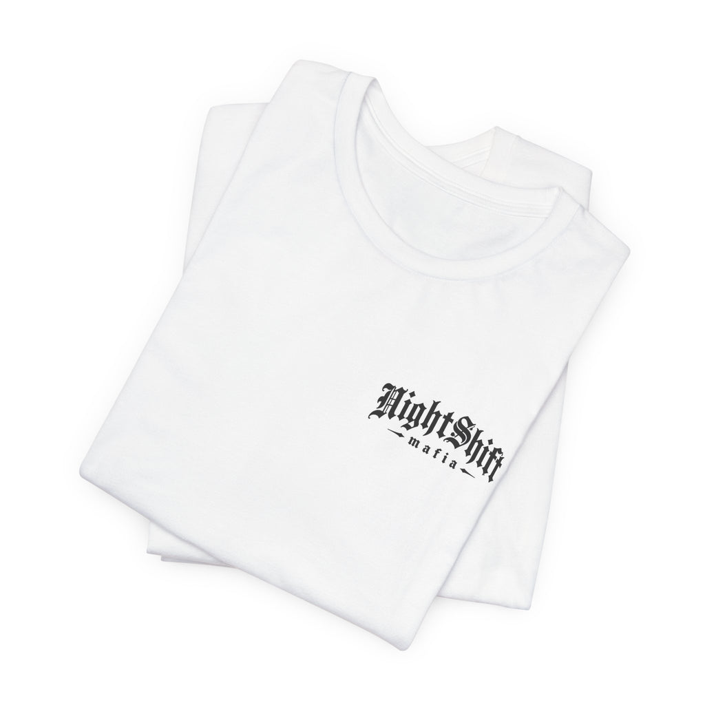 NightShift Mafia Tee — Flaming Bull Graphic Short Sleeve T-Shirt
