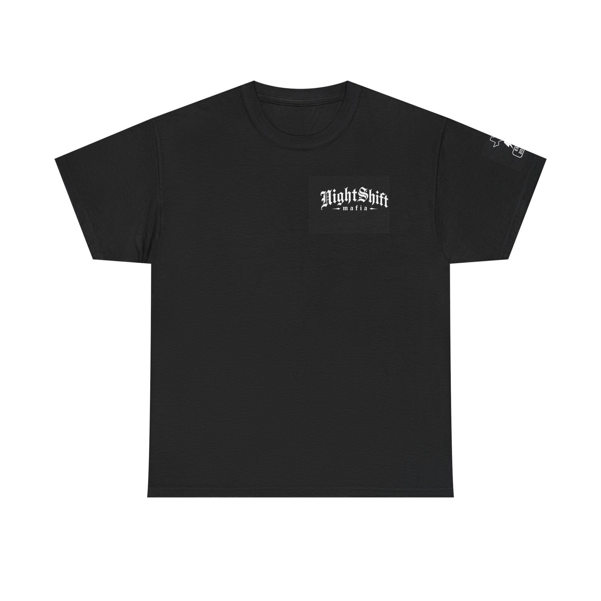 NightShift Mafia Tee — Gothic Bull Flames Graphic T-Shirt Main image