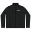 R-Tek Pro Fleece Jacket — Minimal Black Full‑Zip with Left Chest Gothic Logo