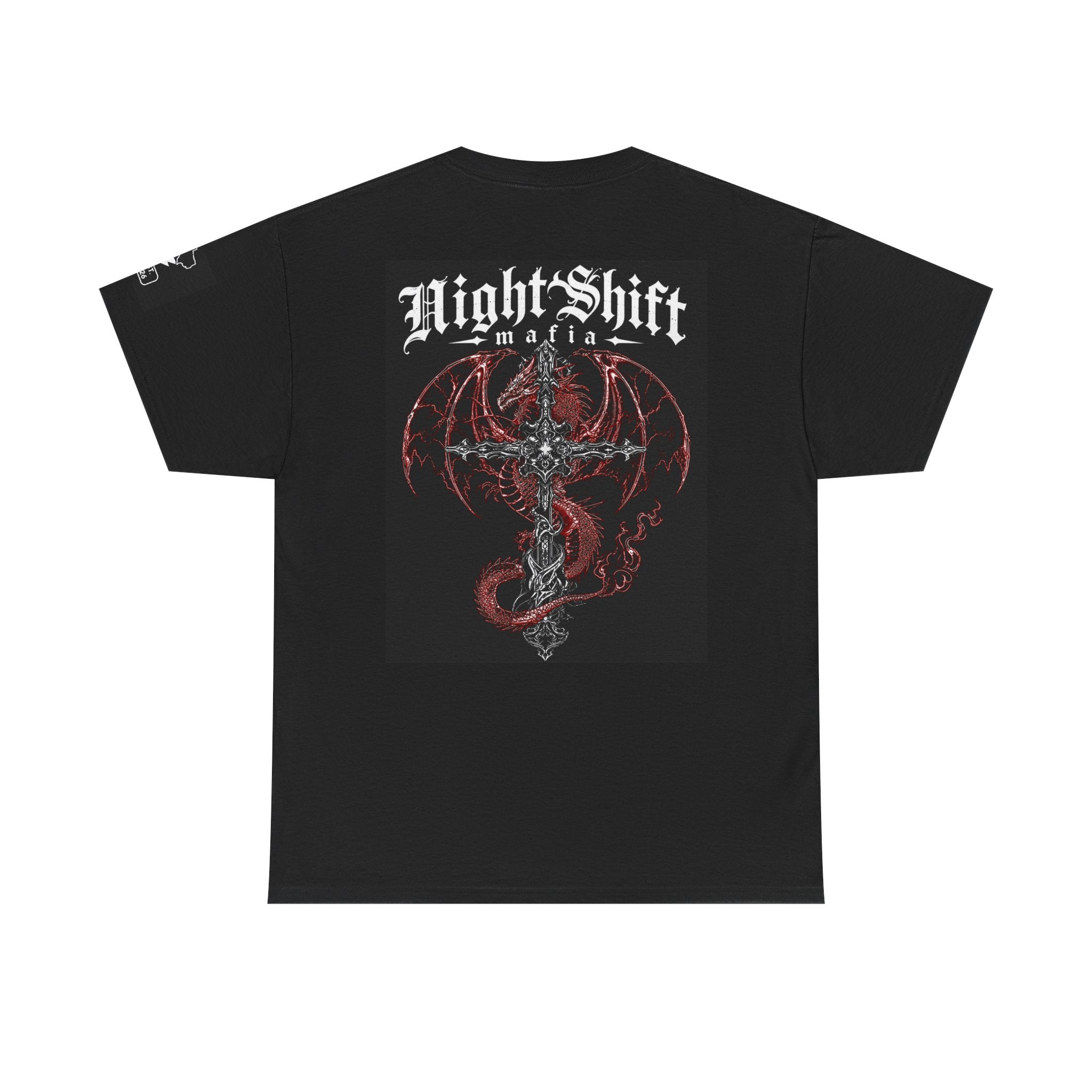 Graphic Tee — "Night Shift Mafia" Dragon Cross Design Secondary image