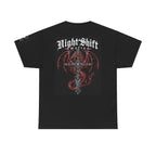Graphic Tee — "Night Shift Mafia" Dragon Cross Design