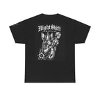 NightShift Mafia Tee — Gothic Tattoo-Style Black Graphic T-Shirt