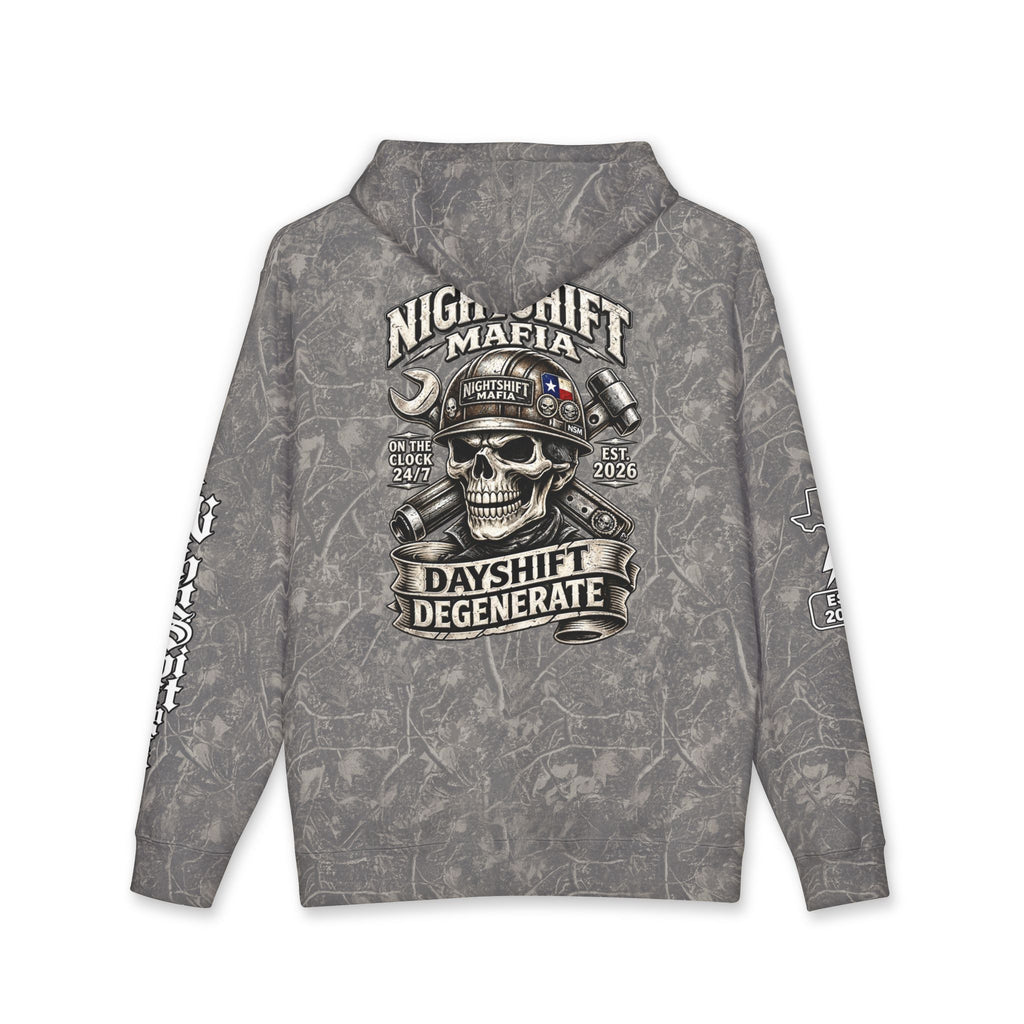 Night Shift Hoodie — Dayshift Degenerate