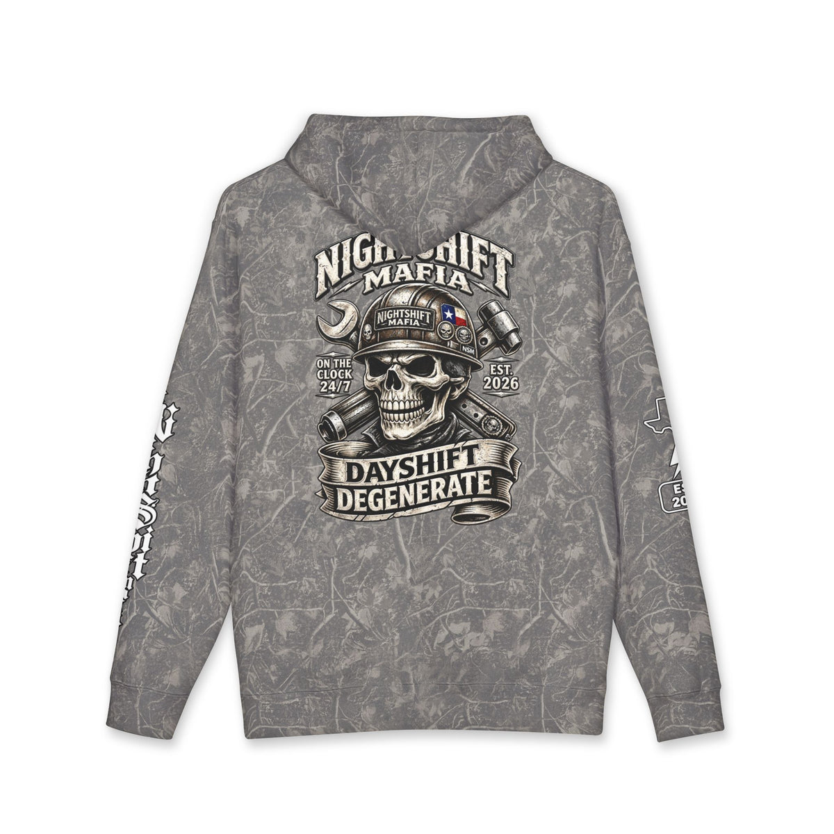 Night Shift Hoodie — Dayshift Degenerate