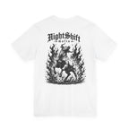 NightShift Mafia Tee — Flaming Bull Graphic Short Sleeve T-Shirt