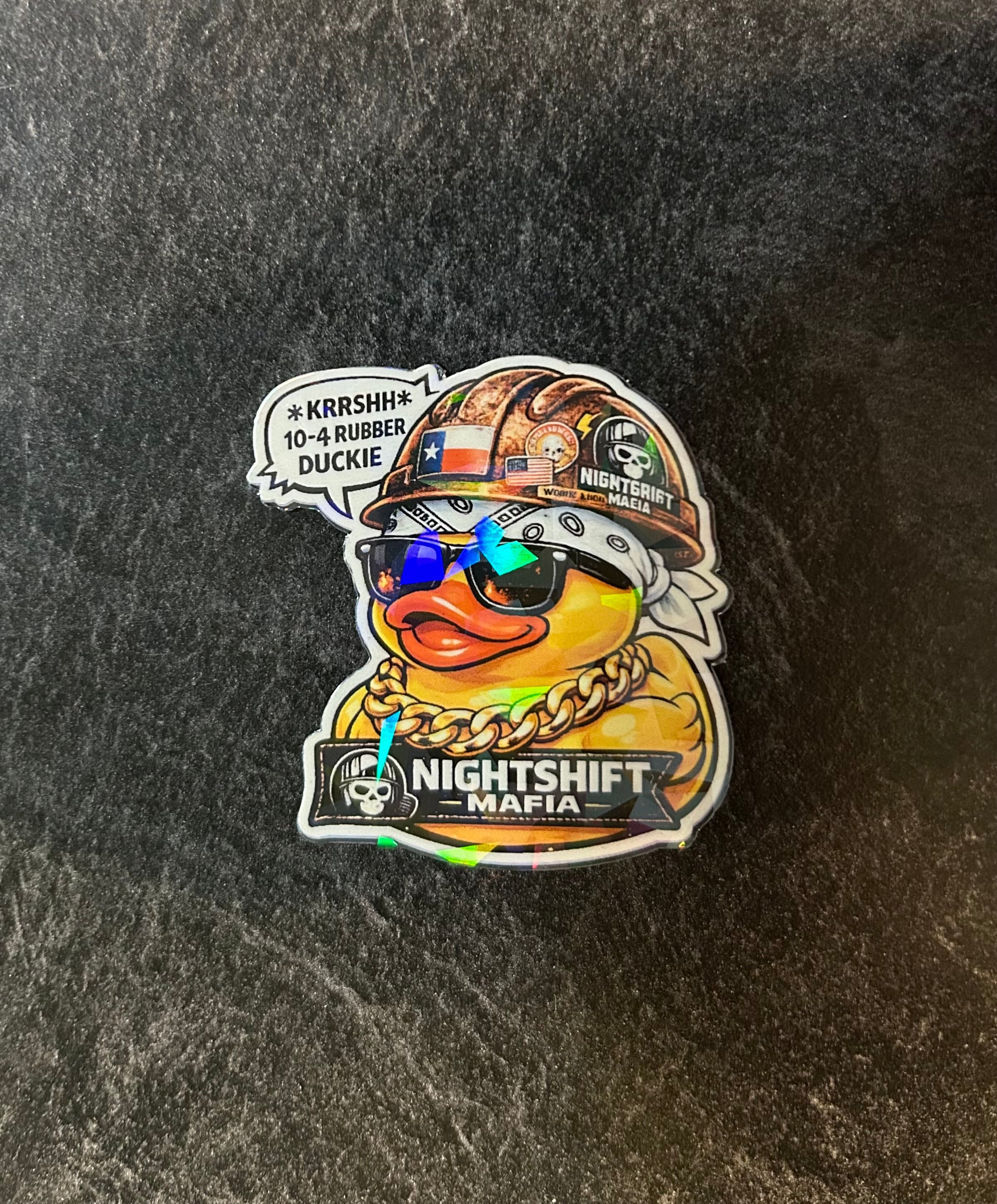10-4 Rubber Duckie” Holographic Sticker Main image