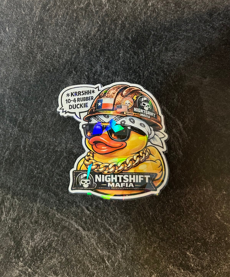 10-4 Rubber Duckie” Holographic Sticker